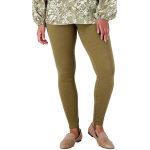 Isaac Mizrahi Live! Stretch Knit Stirrup Leggings Dried Sage  Tall S A520459